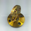 A105 Carbono aço slip-on Flange Flange forjado com revestimento amarelo (Kt0007)